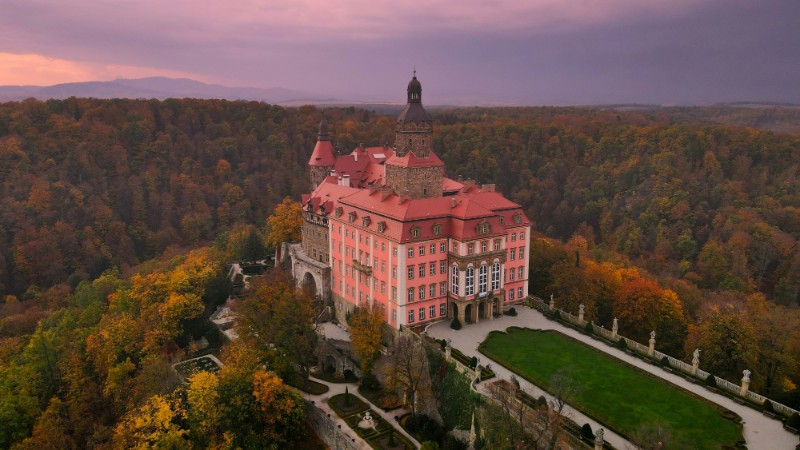 Książ Castle, built in the 13th century, was home to prominent noble families, tags: schloss und - unsplash